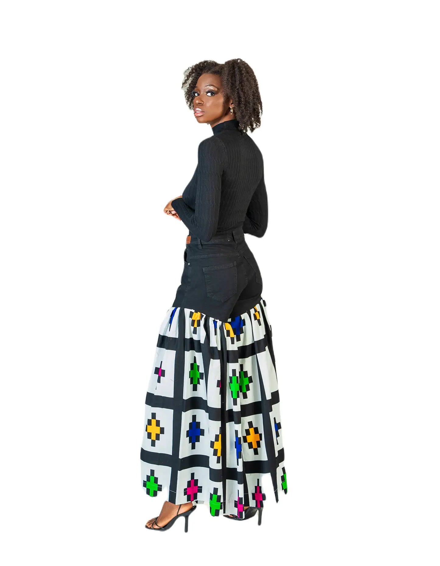 Stylish Lunsar Denim Ankara Wide Leg Pants for Effortless Chic