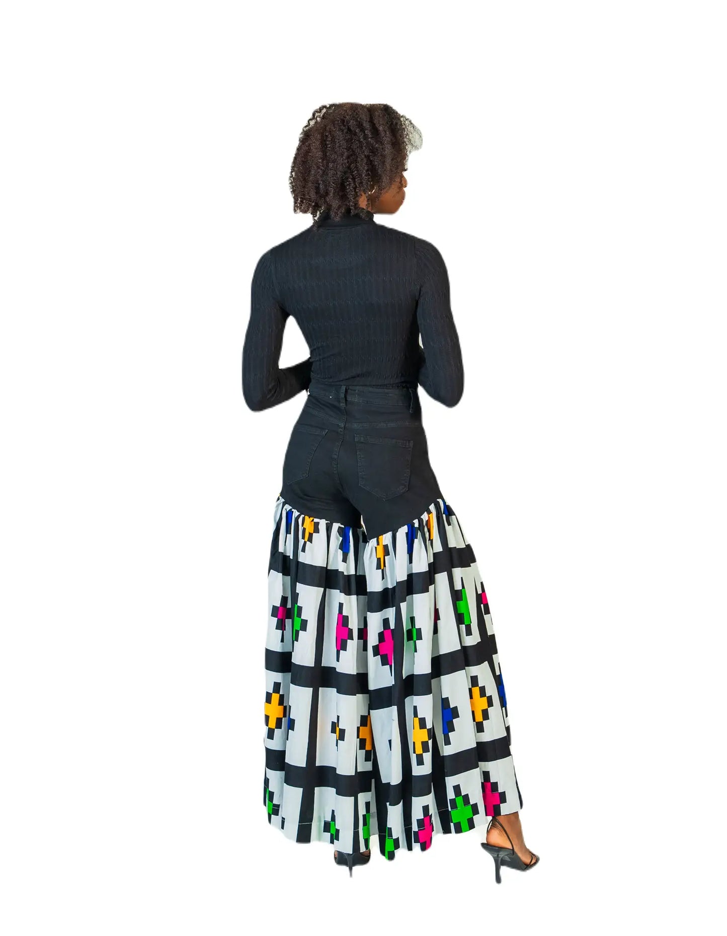 Stylish Lunsar Denim Ankara Wide Leg Pants for Effortless Chic