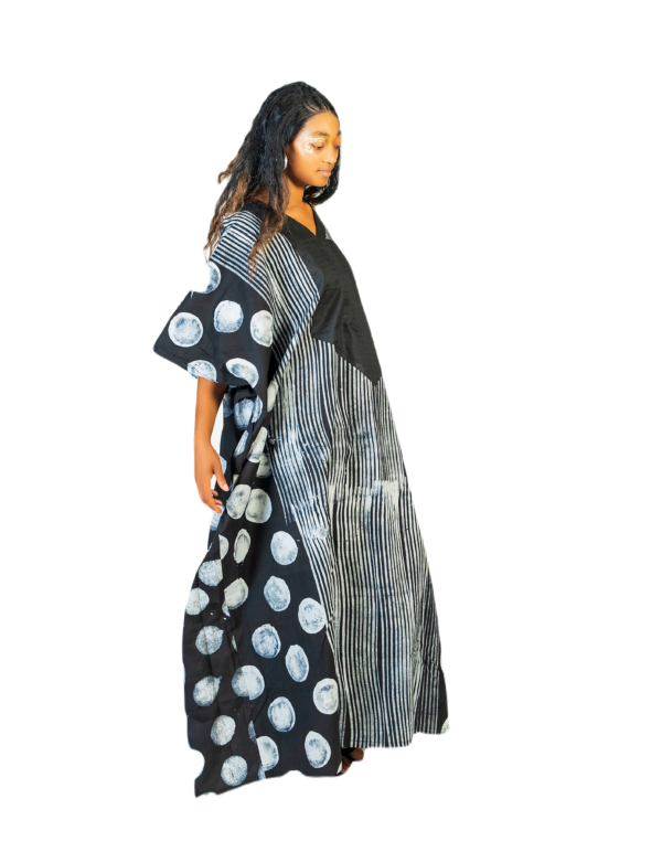 Taiama Adire Black Maxi.