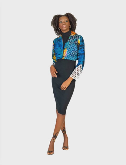 Njala Mesh Sleeves Jacket